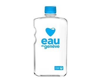 gourde classique Eau de Genève avec gourde classique Eau de Genève avec