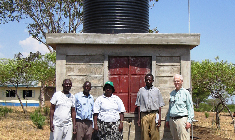 Image d'une station de pompage d'eau potable près du lac Victoria