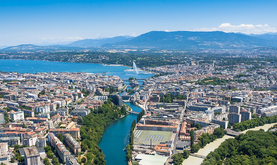 vue de Genève panorama