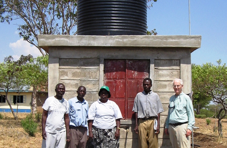 Image d'une station de pompage d'eau potable près du lac Victoria 