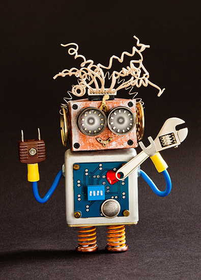 Robot avec clé à molette Robot avec clé à molette