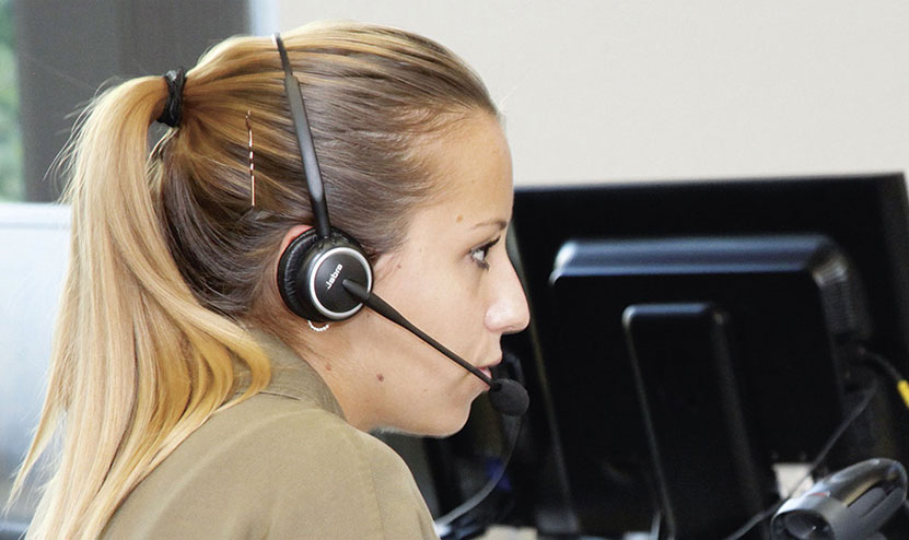 Une téléphoniste