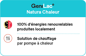 100 % d'énergies renouvelables produites localement - Solution de chauffage par pompe à chaleur