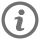pictogramme d'un cercle avec un sigle information 