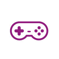 pictogramme d'une manette de jeux vidéo