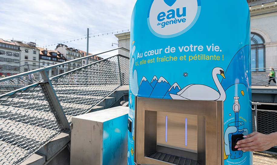 Genève : Une première fontaine à eau en Suisse pour Fontaineo