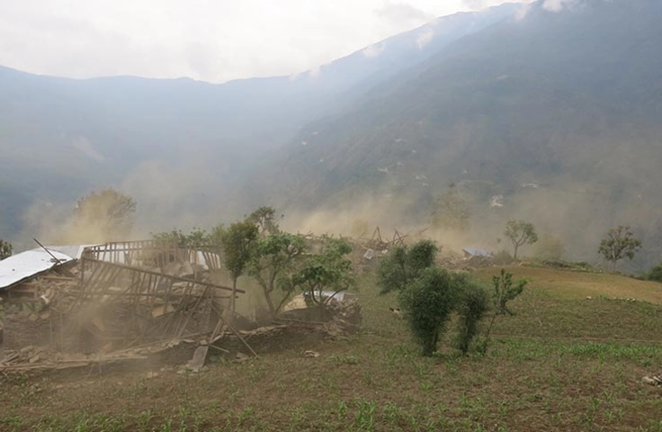 image du village de Ghorka au Népal 
