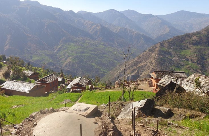 village du district de Jajarkot au Népal 